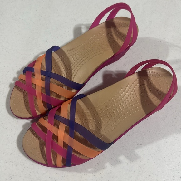 CROCS Shoes - Crocs Jelly Colorful Strappy Sandals Size 8 Women’s